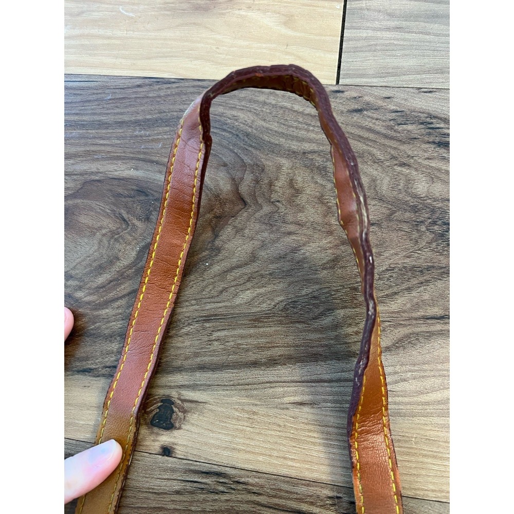 Dooney & Bourke Cream and Brown Leather Crossbody Bag - Picture 16 of 16
